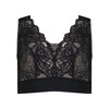 Midnight Express Wire Free Bra in BLACK. Flat lay front view