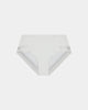 Comfit Collection Midi in WHITE. Flat lay front view