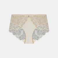 Midnight Express Full Brief in EGRET. Flat lay front view