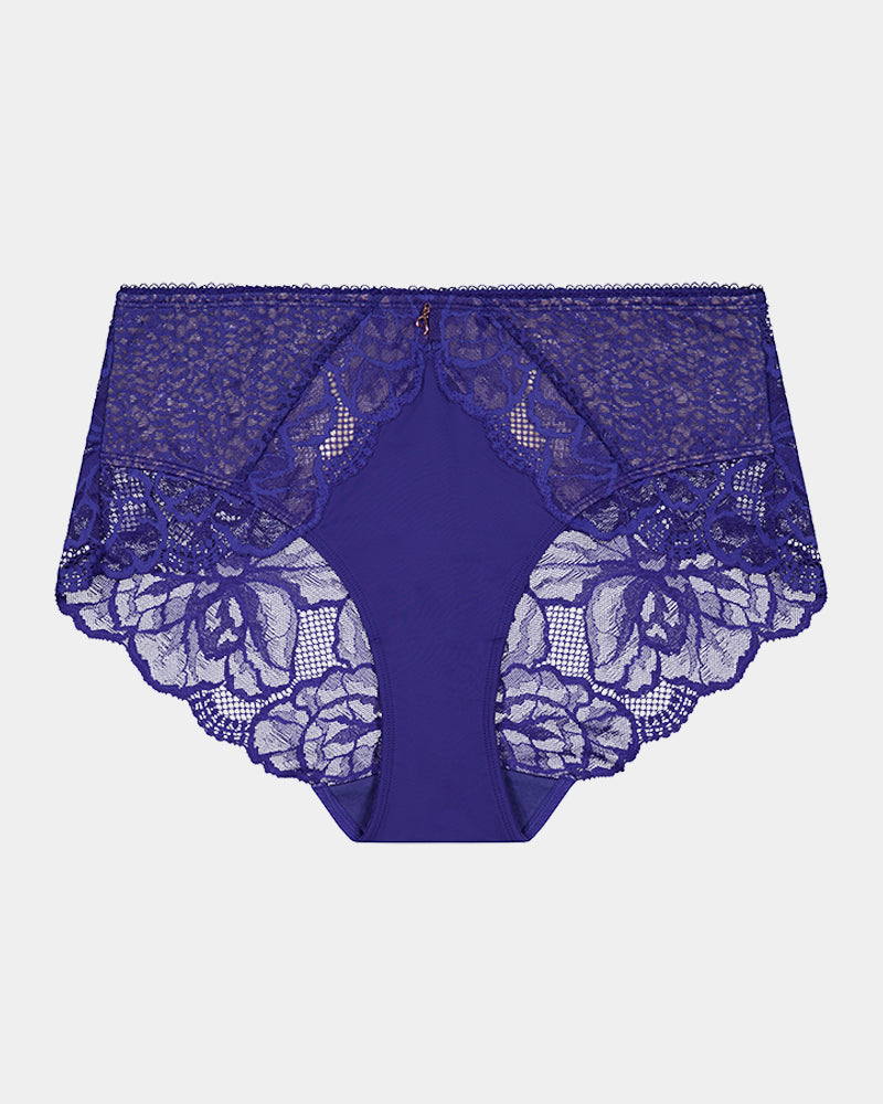 Midnight Express Full Brief in BLUE RIBBON. Flat lay front view