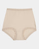 Bendon Cotton Full Brief in NATURELLE. Flat lay front view