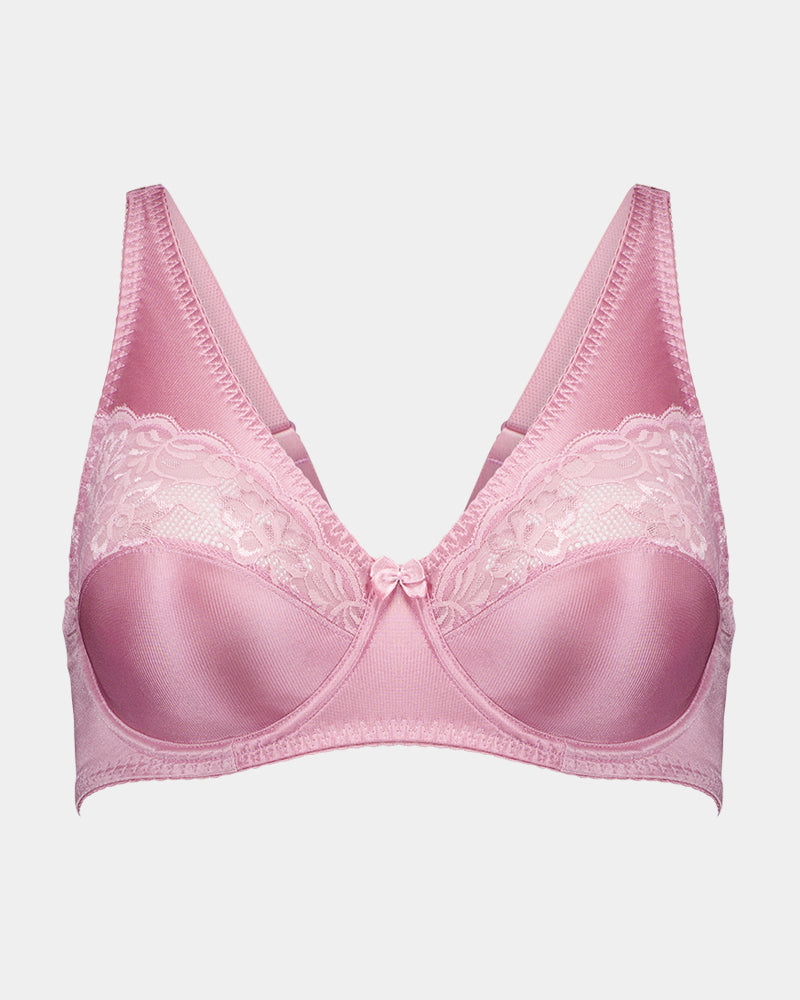 Classic Underwire Underwire Bra in LILAS. Flat lay front view