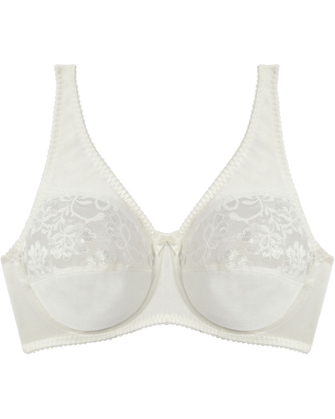 Classic Underwire Underwire Bra in IVORY. Flat lay front view