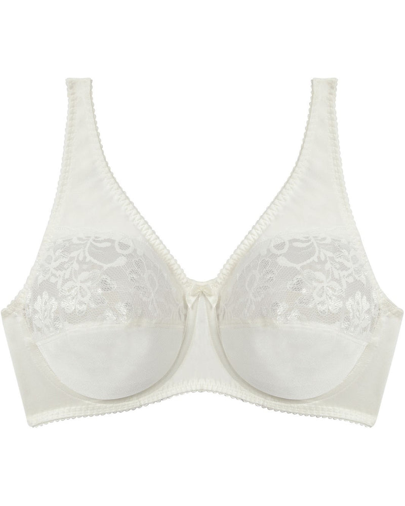 Classic Underwire Underwire Bra in IVORY. Flat lay front view