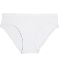 Body Cotton Bikini in WHITE. Flat lay front view