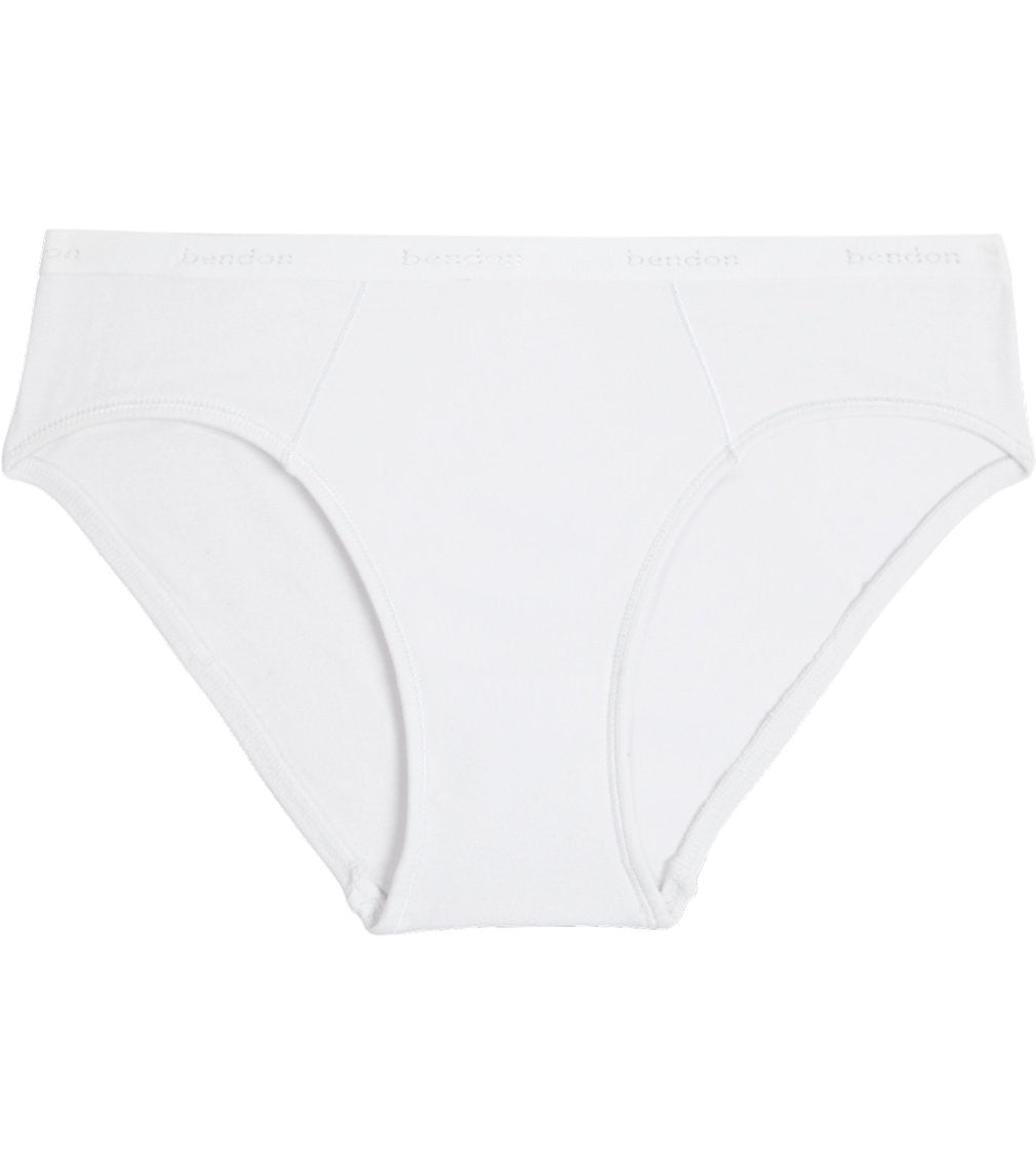 Body Cotton Bikini in WHITE. Flat lay front view