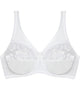 Classic Underwire Underwire Bra in WHITE. Flat lay front view