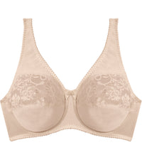 Classic Underwire Underwire Bra in LATTE. Flat lay front view