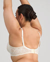 Model wears Midnight Express Underwire Bra in EGRET. On body side view