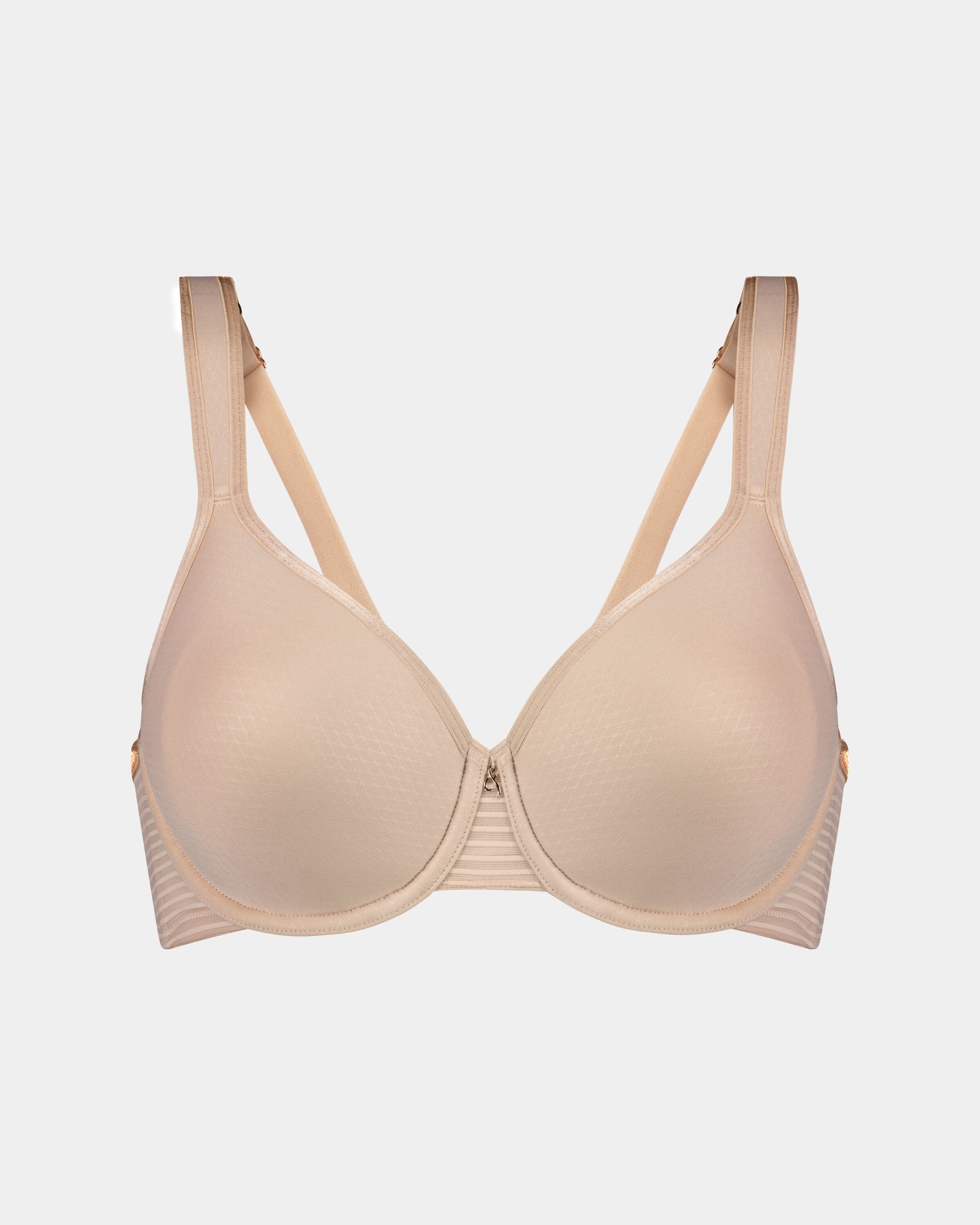 Perfect Lines Contour Bra in LATTE. Flat lay front view