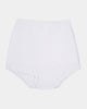 Bendon Cotton Full Brief in WHITE. Flat lay front view