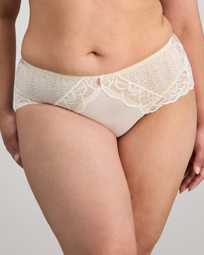 Midnight Express Full Brief in EGRET. Flat lay back view