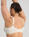 Classic Underwire Underwire Bra in IVORY. Flat lay back view