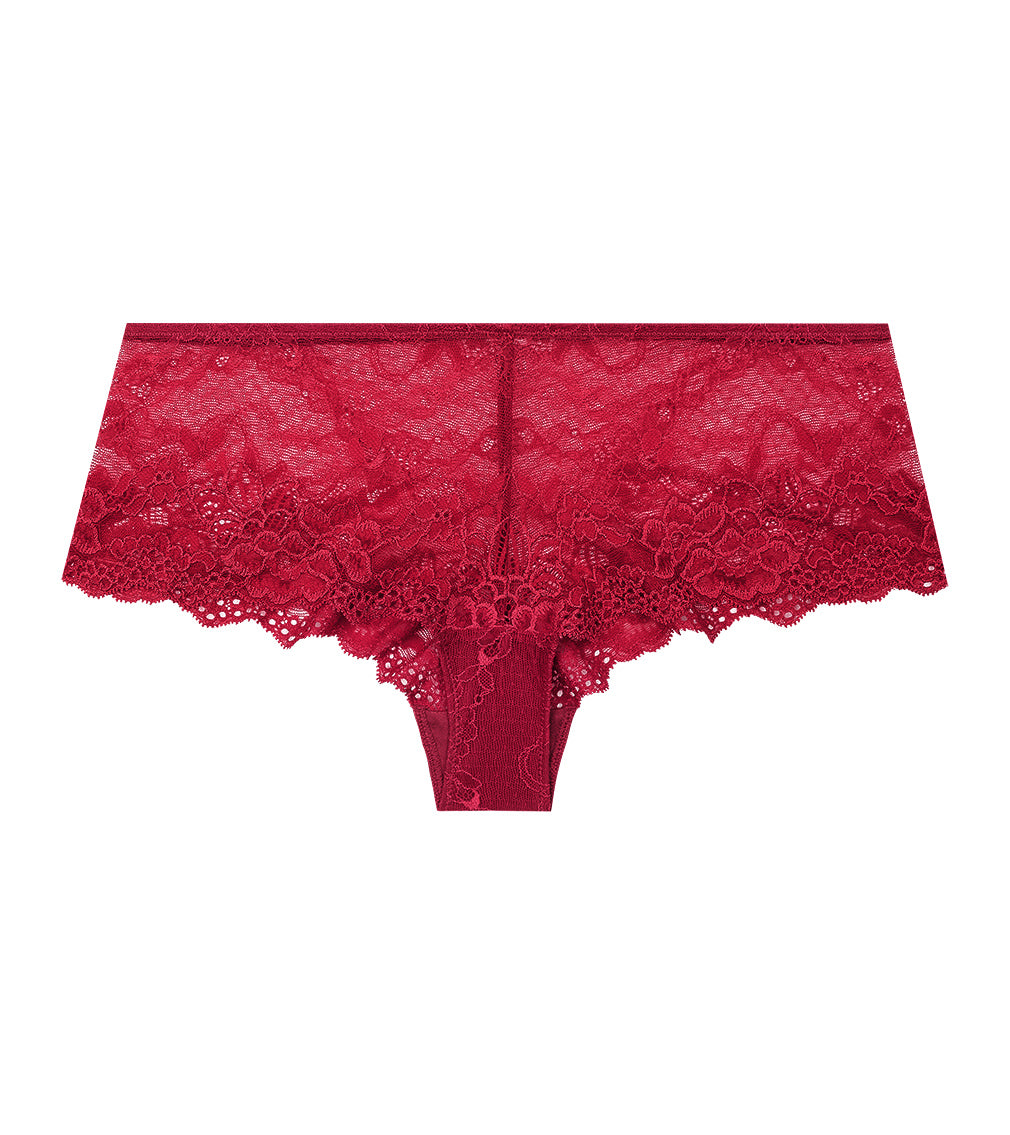 My Fit Lace Brazilian Brief in Jester Red