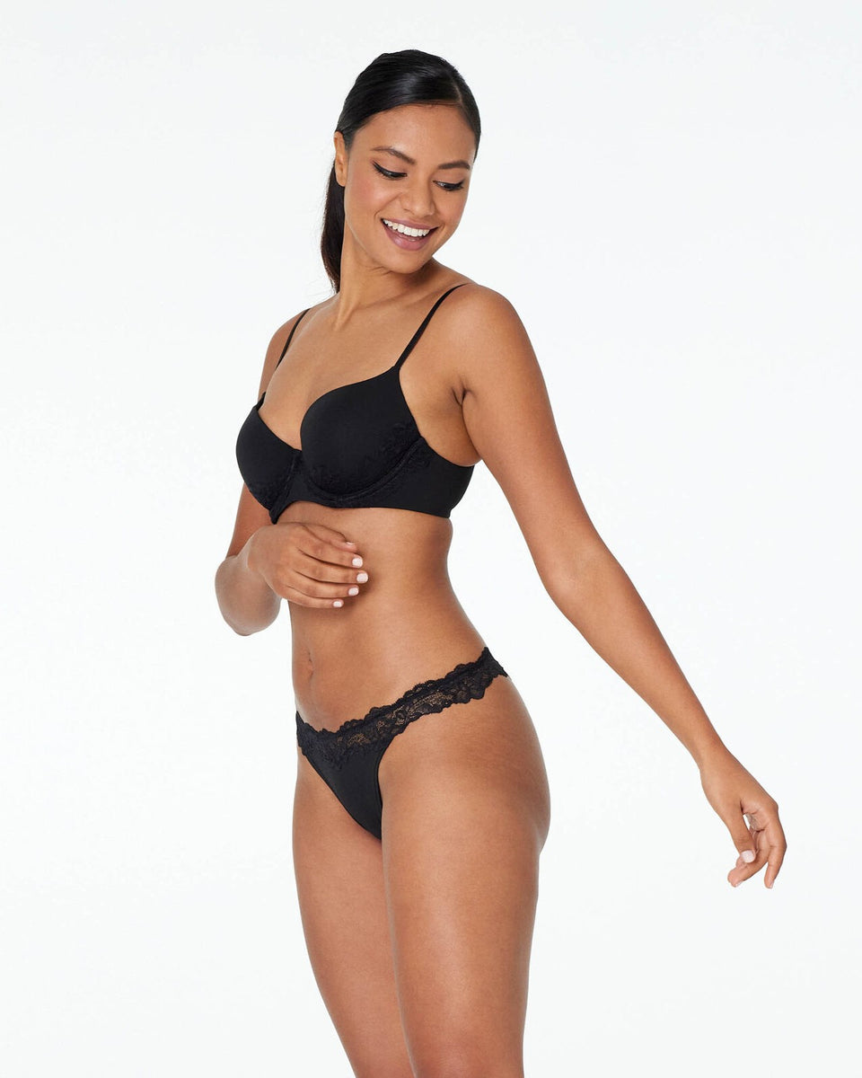 Me By Bendon Simply Me Thong in Black