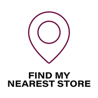 Location icon with 'Find my nearest store' text on a white background