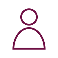 Placeholder icon with a purple circle and half-circle on a white background