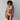 Model wears Morning Lola Underwire Bra in SCALLOP SHELL. On body front view