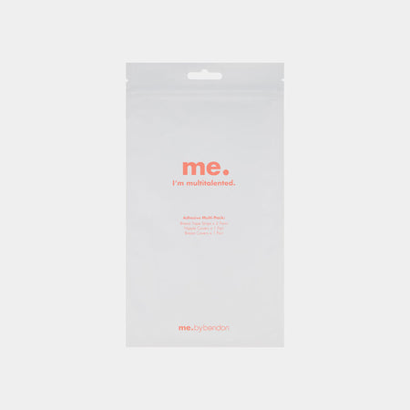 Model wears Adhesive Multi Starter Pack in Nude. On body front view