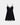 Noele Chemise in BLACK. Flat lay front view