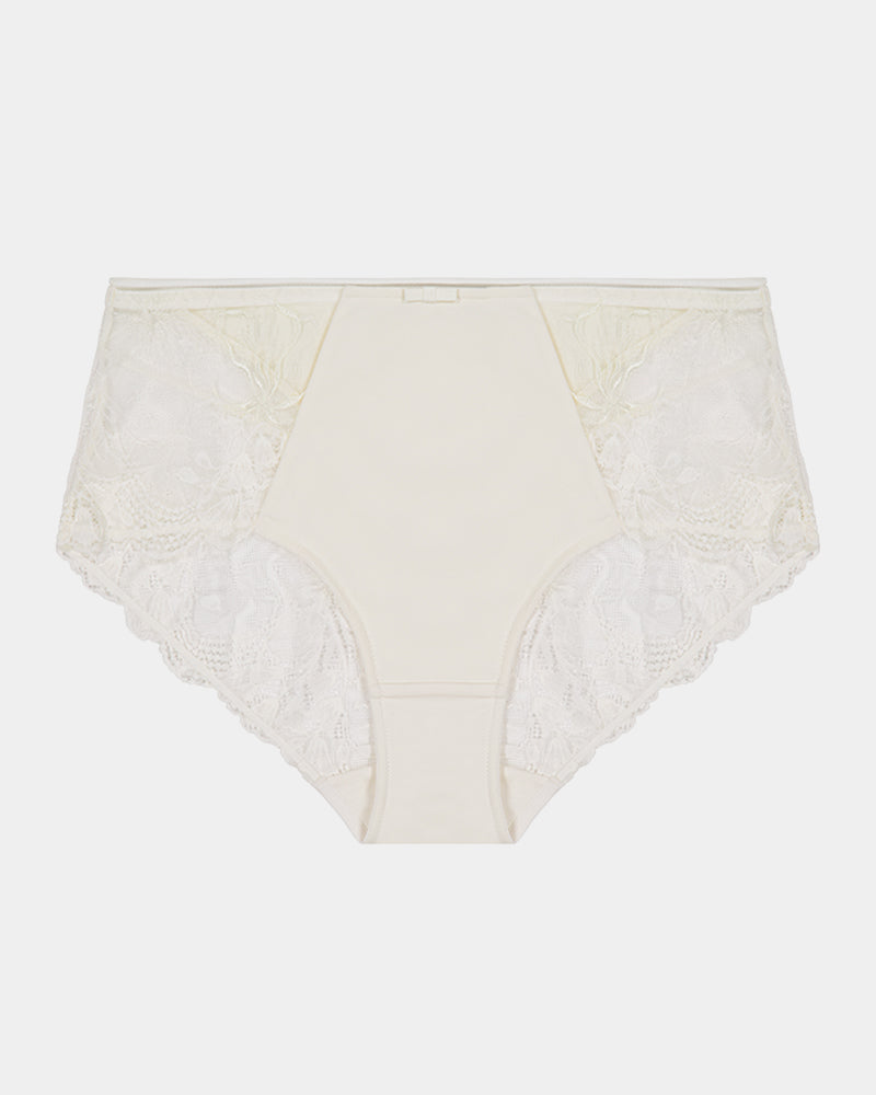 Dreamscape Full Brief in EGRET. Flat lay front view