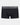 Cotton Low-Rise Mens Trunk in BLACK. Flat lay front view