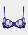 Wild Flower Underwire Bra in Surf The Web. Flat lay front view