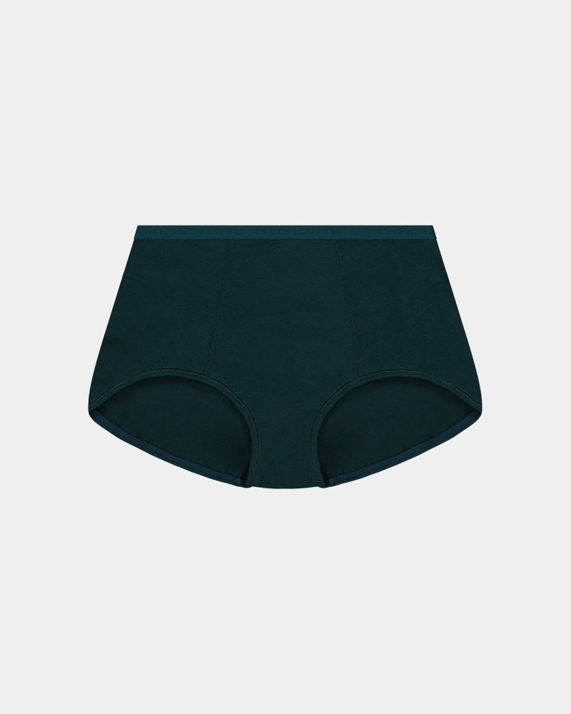 Body Cotton Full Brief in PONDEROSA PINE. Flat lay front view
