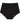 Freestyle Full Brief in BLACK. Flat lay front view
