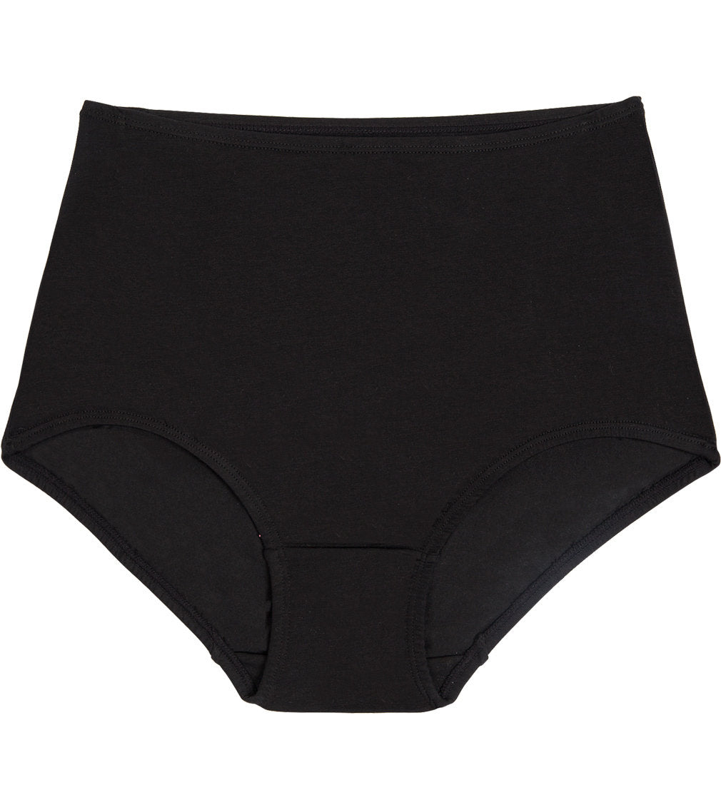 Freestyle Full Brief in BLACK. Flat lay front view