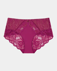 Midnight Express Full Brief in BEAUJOLAIS. Flat lay front view