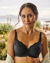 Laurel Underwire Bra in BLACK. Feature shot