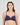 Model wears Bendon Body Lace Contour Bra in Medieval Blue. On body front view