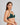 Model wears Stripe Elastic & Papertouch Push Up Bra in RAIN FOREST. On body side view