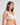 Model wears Thea Underwire Bra in WHITE. On body side view