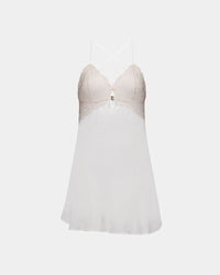 Eros Chemise in SUGAR. Flat lay front view