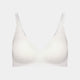 Comfit Collection Wire Free Bra in WHITE. Flat lay front view