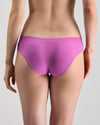 Seamless Soft Bikini in RADIANT ORCHID. Flat lay back view