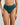Model wears Body Cotton High Cut Brief in MEDITERRANEA. On body front view