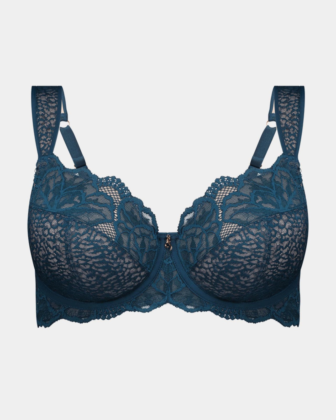 Midnight Express Underwire Bra in REFLECTING POND. Flat lay front view