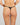 Model wears Romilly Thong in BLACK. On body back view