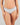 Model wears Simply Seamless Boyshort in GREY MARL/WHITE STRIPE. On body front view
