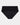Dashing High Cut Brief in BLACK. Flat lay front view