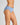 Model wears Body Cotton High Cut Brief Twin Pack in COLONY BLUE/LANTANA. On body side view