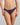 Model wears Sofia Bikini in Medieval Blue. On body front view