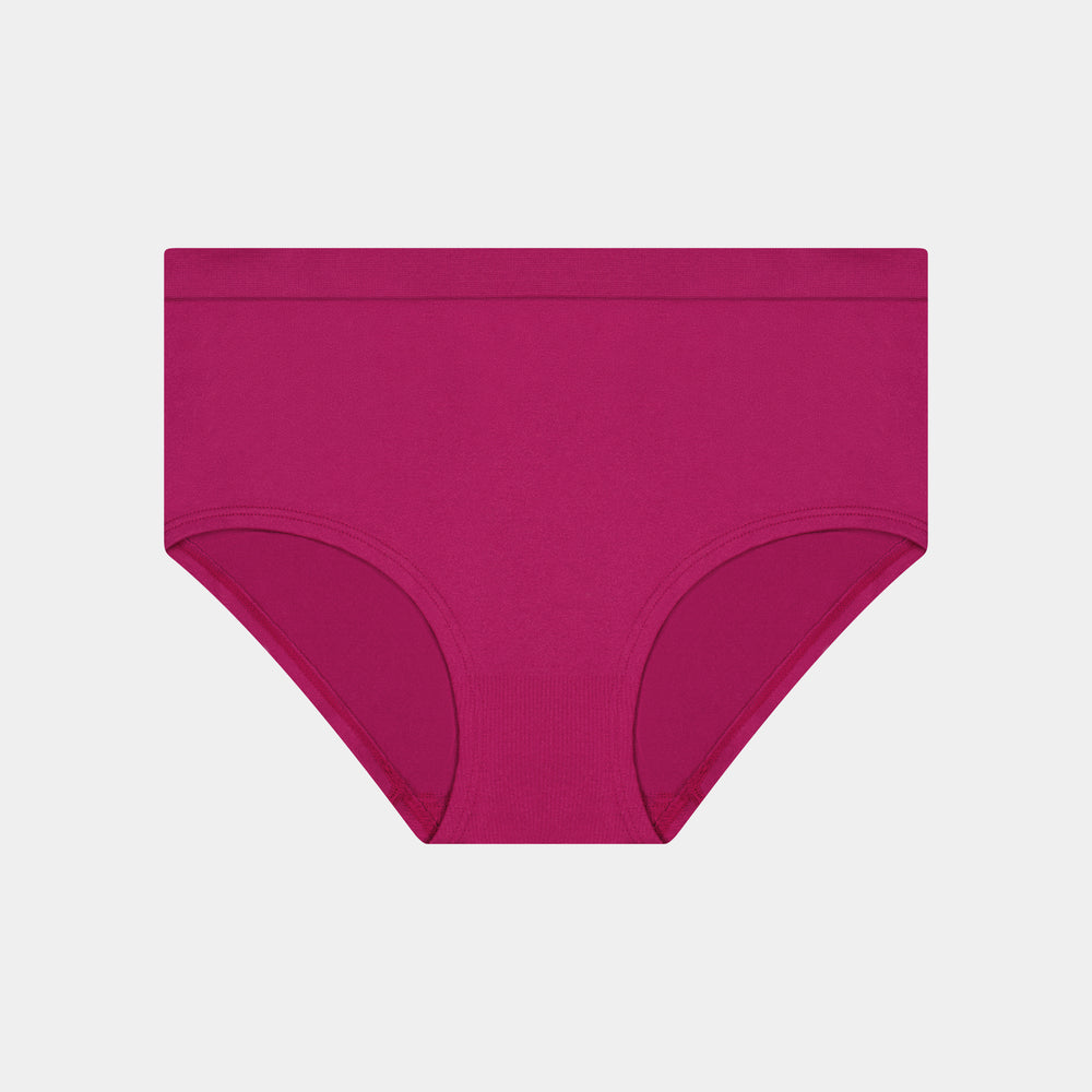 Seamless Full Brief in RASPBERRY RADIANCE. Flat lay front view