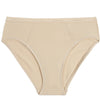 Body Cotton High Cut Brief in NATURAL. Flat lay front view