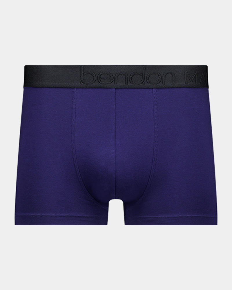 Everyday Essential Mens Trunk in PEACOAT. Flat lay front view