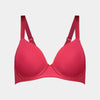 Body Basics Contour Bra in CRIMSON. Flat lay front view