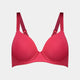 Body Basics Contour Bra in CRIMSON. Flat lay front view